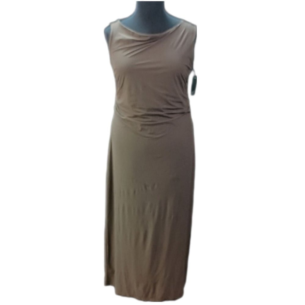 One Shoulder Maxi Slip Dress - Wild Fable Brown SKUW409